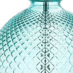 HomeRoots 29" Silver Table Lamp with White Linen Drum Shade – Elegant Design for Modern & Coastal Interiors 715856
