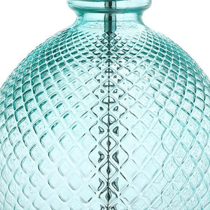 HomeRoots 29" Silver Table Lamp with White Linen Drum Shade – Elegant Design for Modern & Coastal Interiors 715856