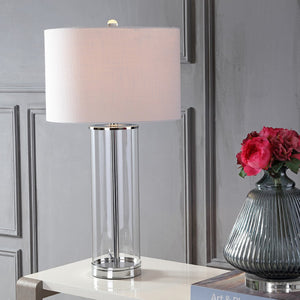 HomeRoots 29" Gold Table Lamp with Stylish Drum Shade - Modern LED Lighting for Home Decor & Ambiance 715857