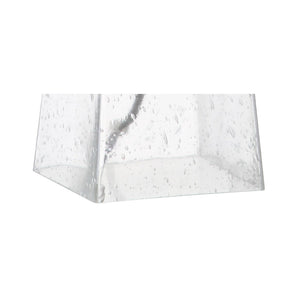 HomeRoots 27" Clear Novelty Table Lamp LED - Modern Crystal Accent with White Shade for Elegant Home Lighting 715861