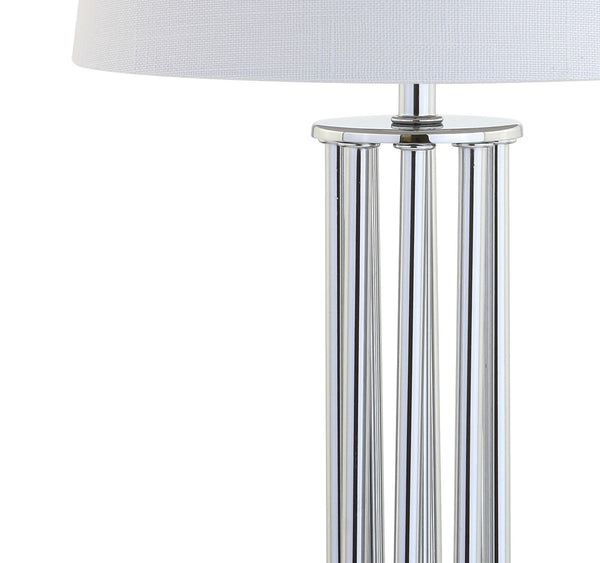 HomeRoots 26" Silver Novelty Table Lamp - Elegant LED Design with Empire Shade for Modern & Classic Decor 715870