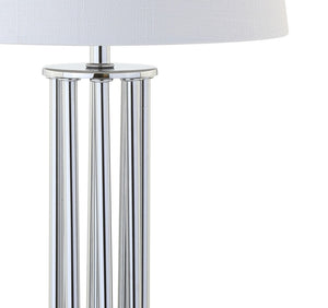 HomeRoots 26" Silver Novelty Table Lamp - Elegant LED Design with Empire Shade for Modern & Classic Decor 715870