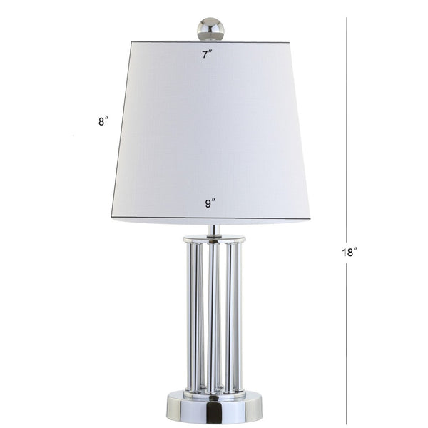 HomeRoots 26" Silver Novelty Table Lamp - Elegant LED Design with Empire Shade for Modern & Classic Decor 715870
