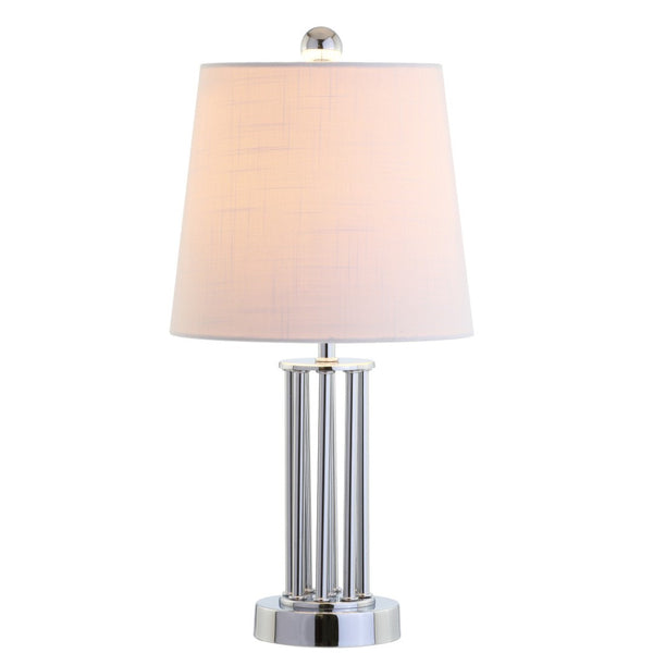 HomeRoots 26" Silver Novelty Table Lamp - Elegant LED Design with Empire Shade for Modern & Classic Decor 715870