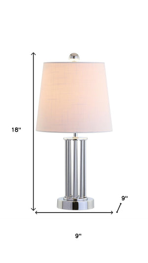 HomeRoots 26" Silver Novelty Table Lamp - Elegant LED Design with Empire Shade for Modern & Classic Decor 715870