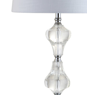 HomeRoots 25" Silver Table Lamp LED with Elegant Empire Shade for Warm Ambient Lighting in Any Room 715872
