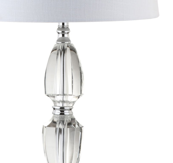 27 Inch Silver Table Lamp with Drum Shade for Bedroom Nightstand Ambient Glow