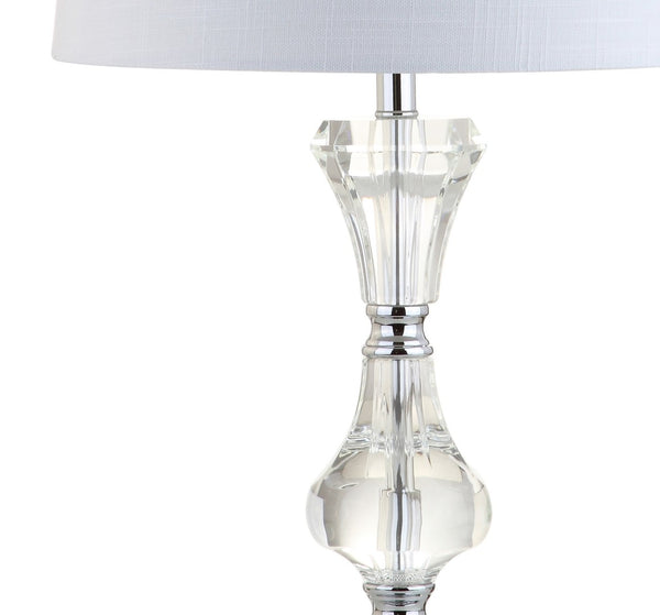 HomeRoots 27" Silver Table Lamp with Empire Shade - Elegant Design for Living Rooms, Bedrooms & Offices 715875