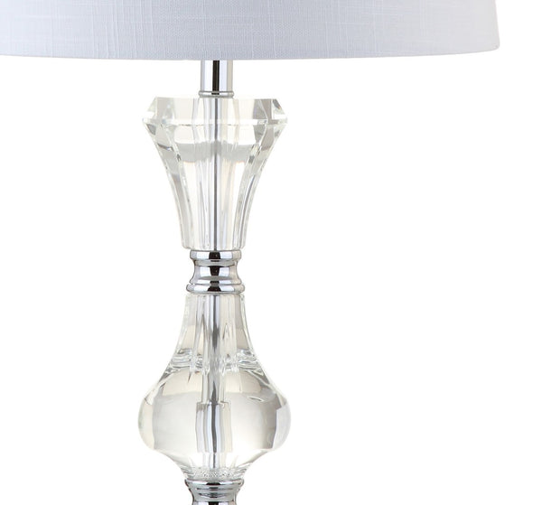 HomeRoots 27" Silver Table Lamp with Empire Shade - Elegant Design for Living Rooms, Bedrooms & Offices 715875