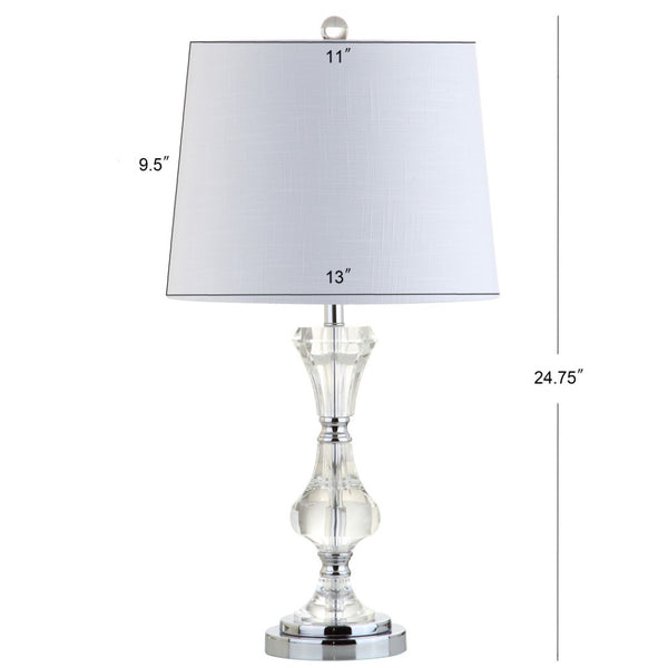 HomeRoots 27" Silver Table Lamp with Empire Shade - Elegant Design for Living Rooms, Bedrooms & Offices 715875