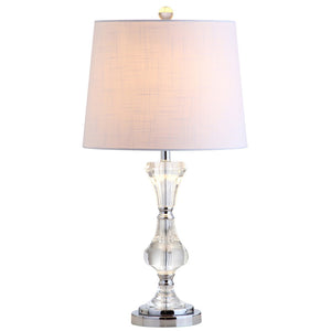 HomeRoots 27" Silver Table Lamp with Empire Shade - Elegant Design for Living Rooms, Bedrooms & Offices 715875