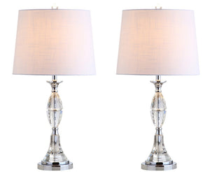 Set of Two Novelty Accent Table Lamps with Drum Shades for Stylish Home Decor Ambiance