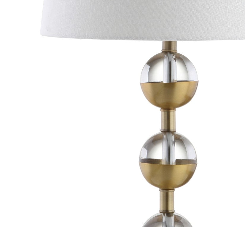 Set of Two Gold Finish Bedside Table Lamps with Elegant Drum Shades for Bedroom