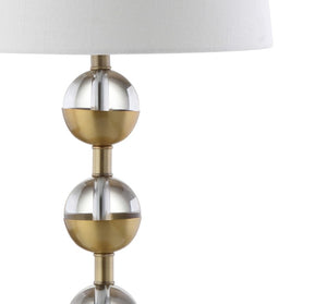 Set of Two Gold Finish Bedside Table Lamps with Elegant Drum Shades for Bedroom
