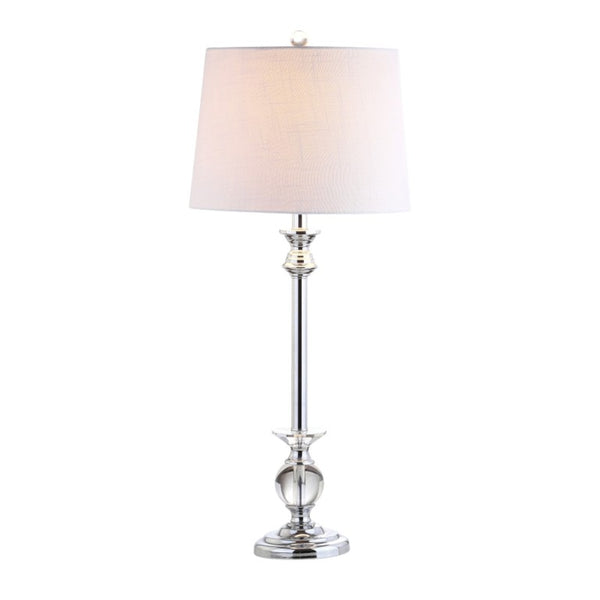 Set of Two Silver Accent Table Lamps Featuring Drum Shades for Modern Living Rooms