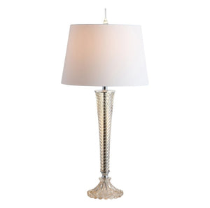 Set of Two Champagne Urn Table Lamps with Globe Shades Elegant Buffet Lighting