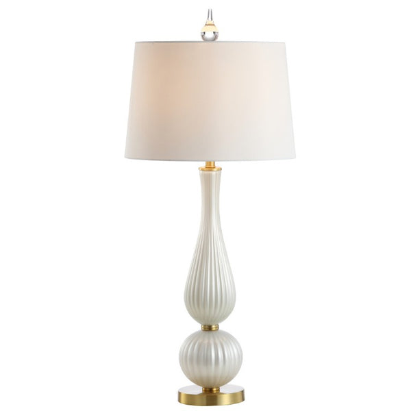 HomeRoots 34 Inch Gold Finish Novelty Table Lamp Featuring a Spherical Globe Shade for Living Rooms 715887