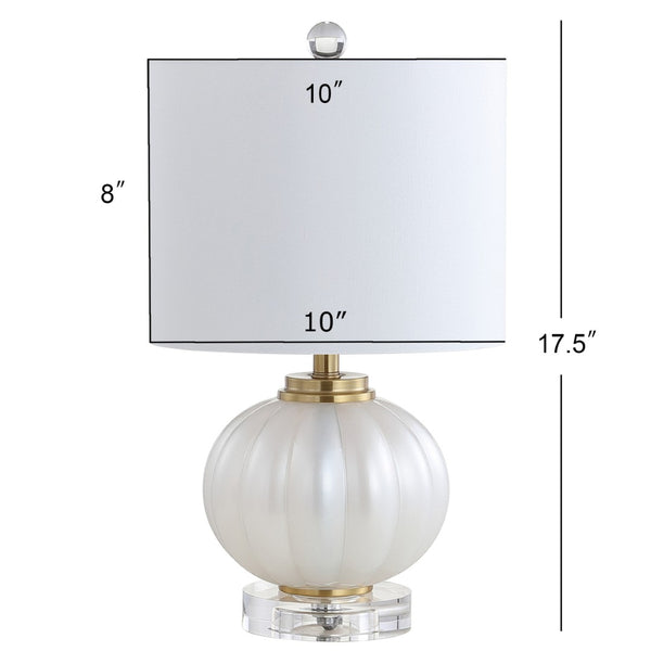HomeRoots 16" Clear Crystal-Style Table Lamp with Black Empire Shade for Modern Elegance and Ambient Lighting 715892