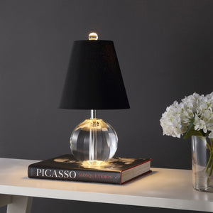 HomeRoots 16" Clear Novelty Table Lamp - Stylish Pink Globe Shade for Modern Ambient Lighting & Home Decor 715893
