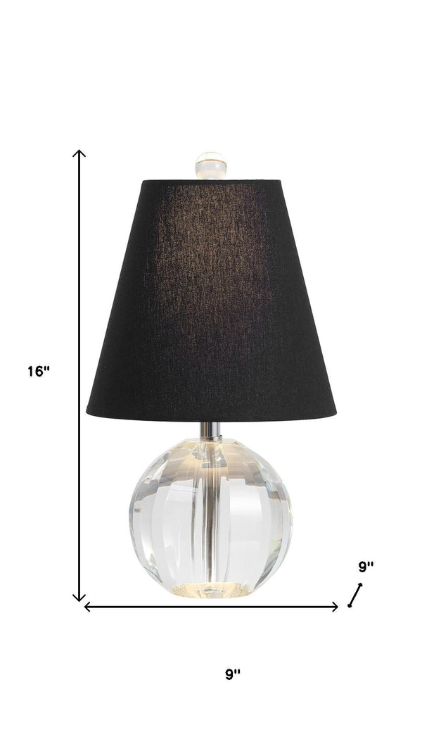 HomeRoots 16" Clear Novelty Table Lamp - Stylish Pink Globe Shade for Modern Ambient Lighting & Home Decor 715893