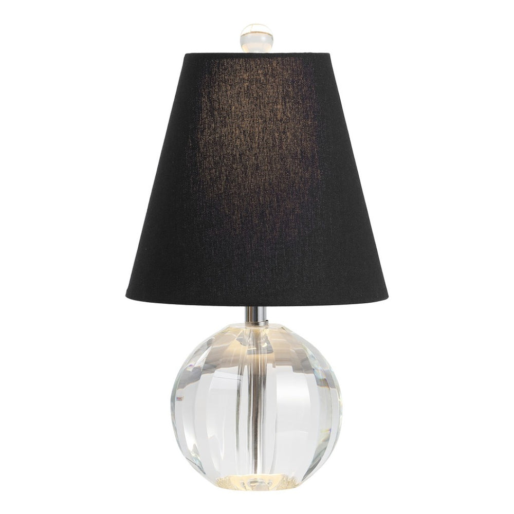 HomeRoots 16" Clear Novelty Table Lamp - Stylish Pink Globe Shade for Modern Ambient Lighting & Home Decor 715893