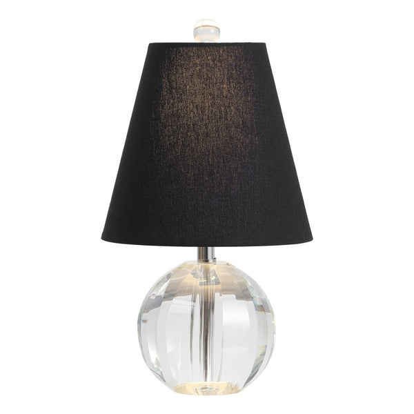 HomeRoots 16" Clear Novelty Table Lamp - Stylish Pink Globe Shade for Modern Ambient Lighting & Home Decor 715893