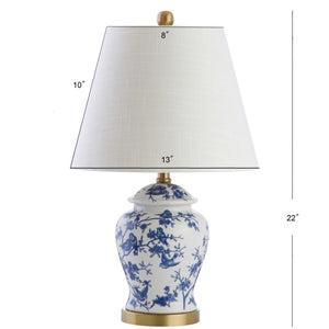 HomeRoots 22" Gold Urn Table Lamp - Elegant LED Lighting with White Shade for Timeless Home Decor Style 715897