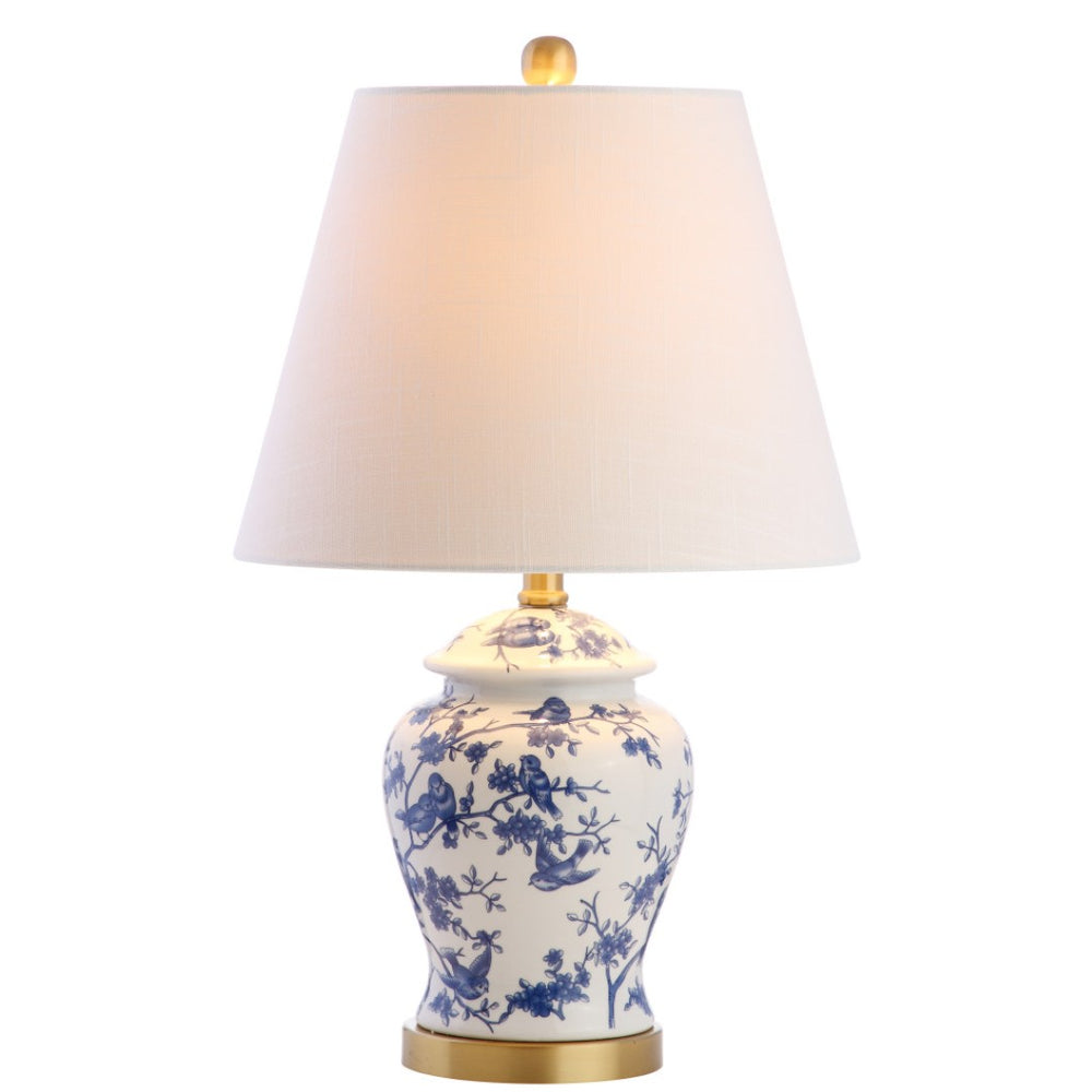 HomeRoots 22" Gold Urn Table Lamp - Elegant LED Lighting with White Shade for Timeless Home Decor Style 715897