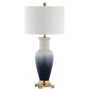 HomeRoots 32 Inch Novelty Table Lamp with Drum Shade for Glam Elegant Living Room or Bedroom Decor Gold - A 715919