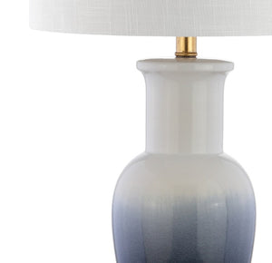 32 Inch Novelty Table Lamp with Drum Shade for Glam Elegant Living Room or Bedroom Decor