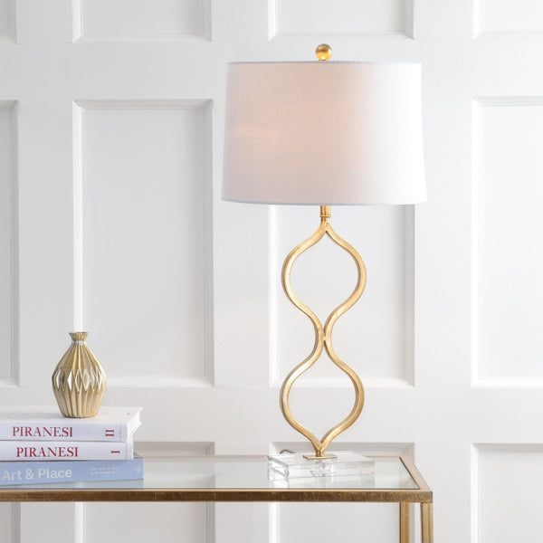 HomeRoots 33" Elegant White Table Lamp with Gray Linen Globe Shade - LED-Compatible for Soft Ambient Lighting 715930