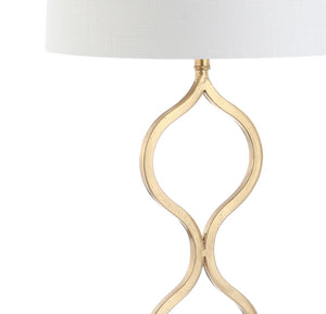 HomeRoots 33" Elegant White Table Lamp with Gray Linen Globe Shade - LED-Compatible for Soft Ambient Lighting 715930