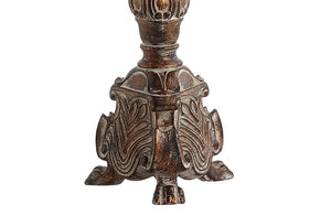 34 Inch Brown Table Lamp with Drum Shade for Cozy Living Room Ambiance
