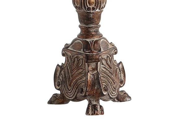 34 Inch Brown Table Lamp with Drum Shade for Cozy Living Room Ambiance