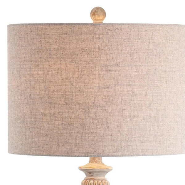 HomeRoots 29" Elegant Gold Table Lamp with Globe Shade - Soft Lighting for Home, Office & Entryway Décor 715932