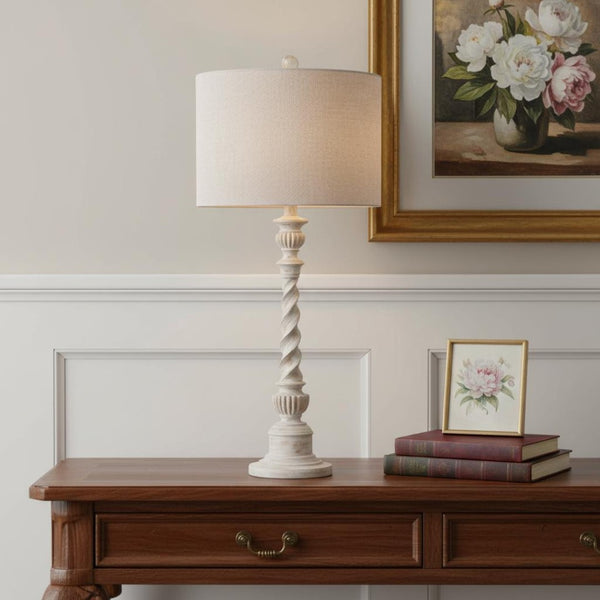 HomeRoots 29" Elegant Gold Table Lamp with Globe Shade - Soft Lighting for Home, Office & Entryway Décor 715932
