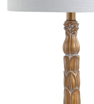 29 Inch Antiqued Gold Table Lamp Featuring a Classic Drum Shade for Elegant Interiors