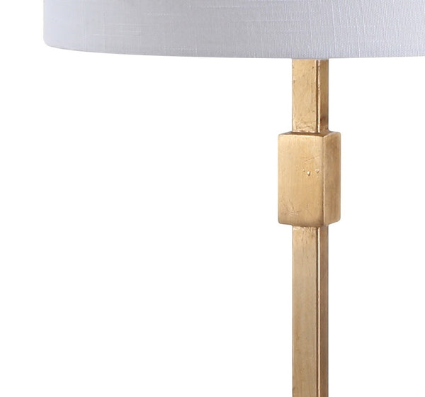 HomeRoots 26" Dark Gray Table Lamp with Elegant Drum Shade – Modern Design for Warm, Inviting Illumination 715933
