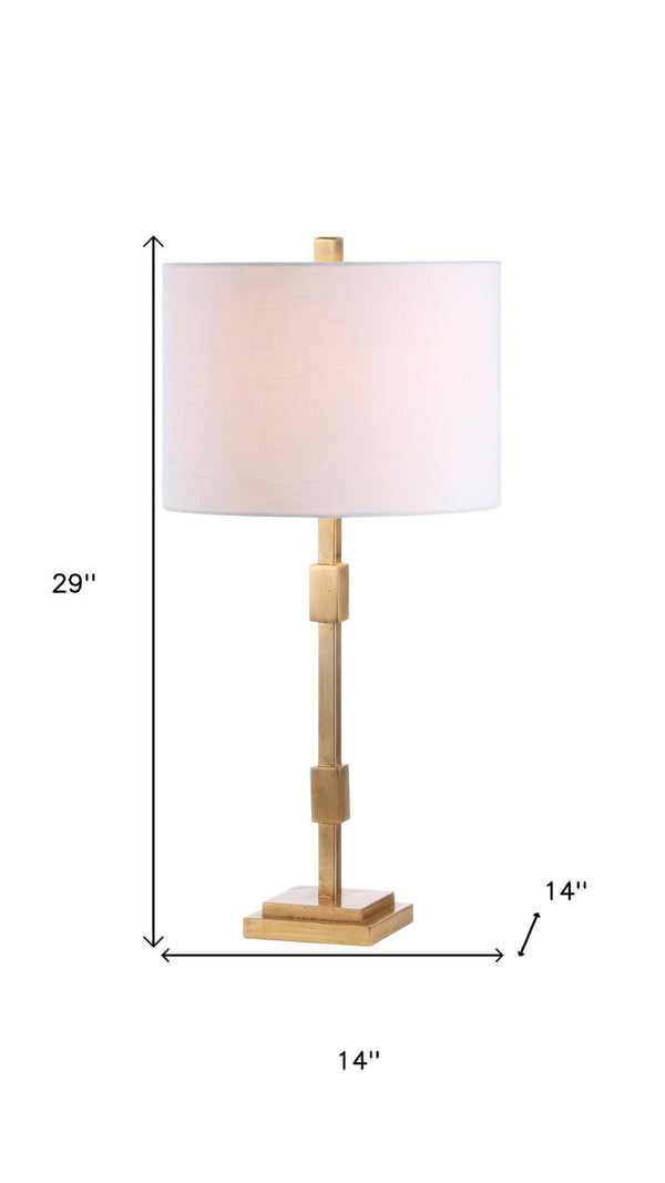 HomeRoots 26" Dark Gray Table Lamp with Elegant Drum Shade – Modern Design for Warm, Inviting Illumination 715933