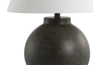 HomeRoots 29" Elegant Brown Resin Table Lamp with Globe Shade for Modern, Cozy Lighting in Any Room 715934