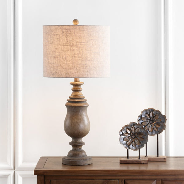 HomeRoots 26" Clear Novelty Table Lamp - Elegant Globe Shade for Warm Ambient Lighting in Any Room Decor 715935