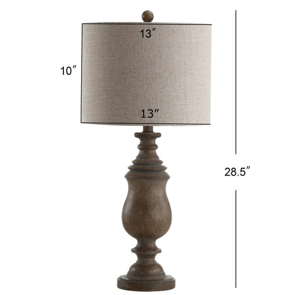 HomeRoots 26" Clear Novelty Table Lamp - Elegant Globe Shade for Warm Ambient Lighting in Any Room Decor 715935