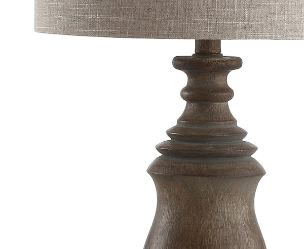 HomeRoots 26" Clear Novelty Table Lamp - Elegant Globe Shade for Warm Ambient Lighting in Any Room Decor 715935
