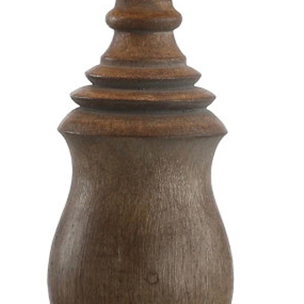 HomeRoots 26" Clear Novelty Table Lamp - Elegant Globe Shade for Warm Ambient Lighting in Any Room Decor 715935