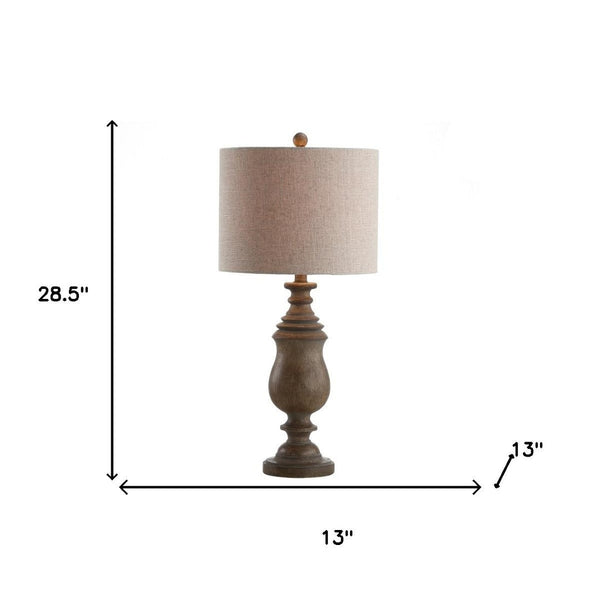HomeRoots 26" Clear Novelty Table Lamp - Elegant Globe Shade for Warm Ambient Lighting in Any Room Decor 715935