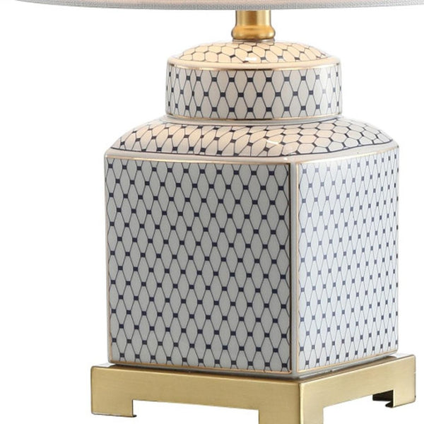 HomeRoots 29" Gold Table Lamp with Elegant Globe Shade - Modern LED-Ready Lighting for Home & Office Decor 715941