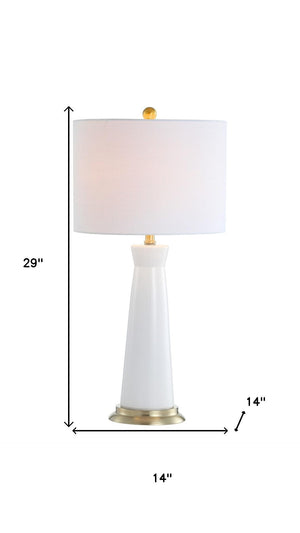 HomeRoots 30" Gold Table Lamp with Elegant Globe Shade - Modern LED Accent for Home & Office Decor 715942