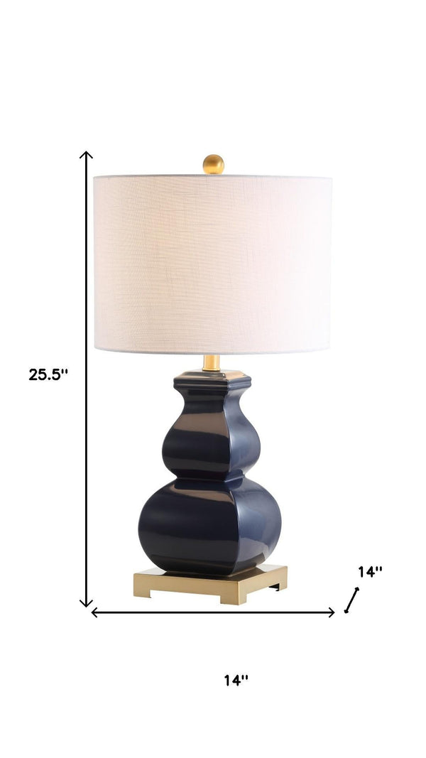 HomeRoots 26" Gold Table Lamp with Elegant Globe Shade - Modern Design for Living Room, Bedroom & Office Decor 715946