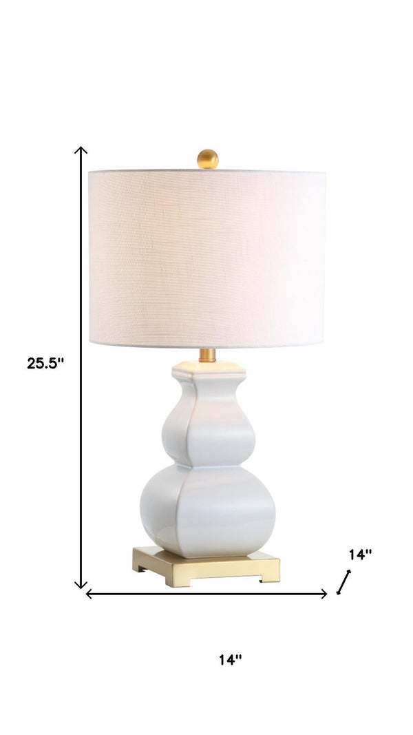 HomeRoots 24" Elegant Gold Table Lamp with Globe Shade - Modern Iron Design for Ambient Lighting & Style 715947