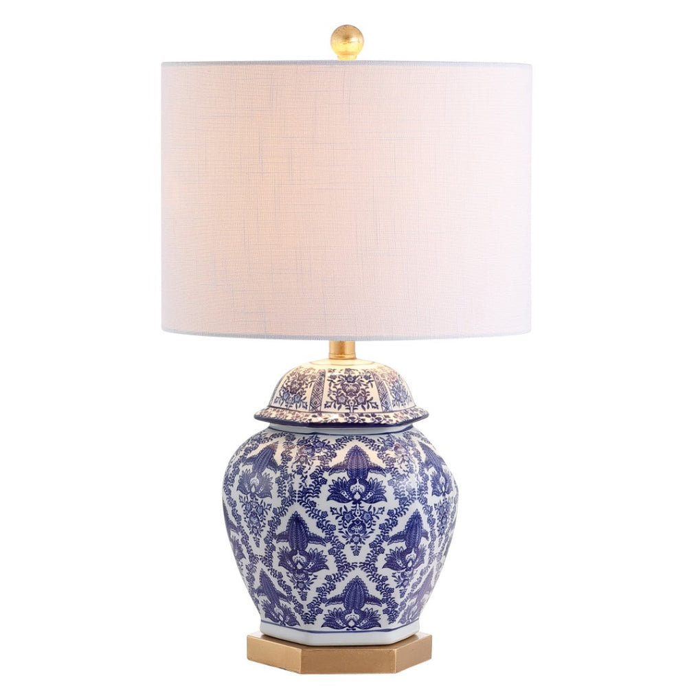 HomeRoots 28" Gold Contemporary Table Lamp with Linen Globe Shade - Chic Lighting for Home & Office Décor 715949